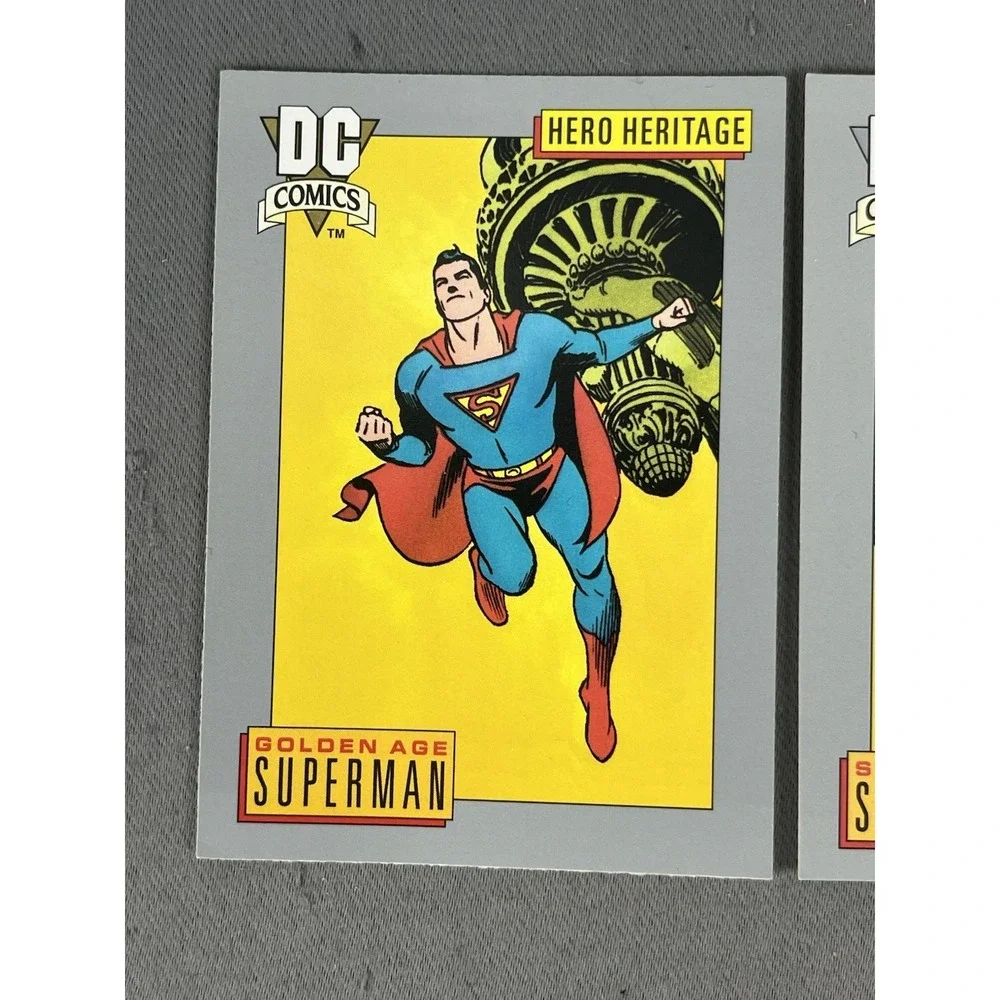 1991 DC Comic Cards SUPERMAN Hero Heritage Set‎ Of 3
